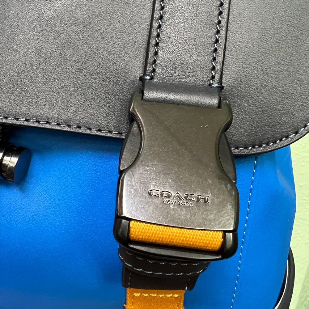 coach Track Backpack In Colorblock With Coach patch c9959 - Picture 6 of 8